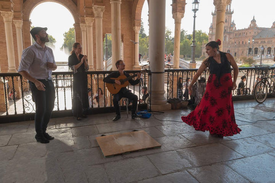 Flamenco danseres Sevilla