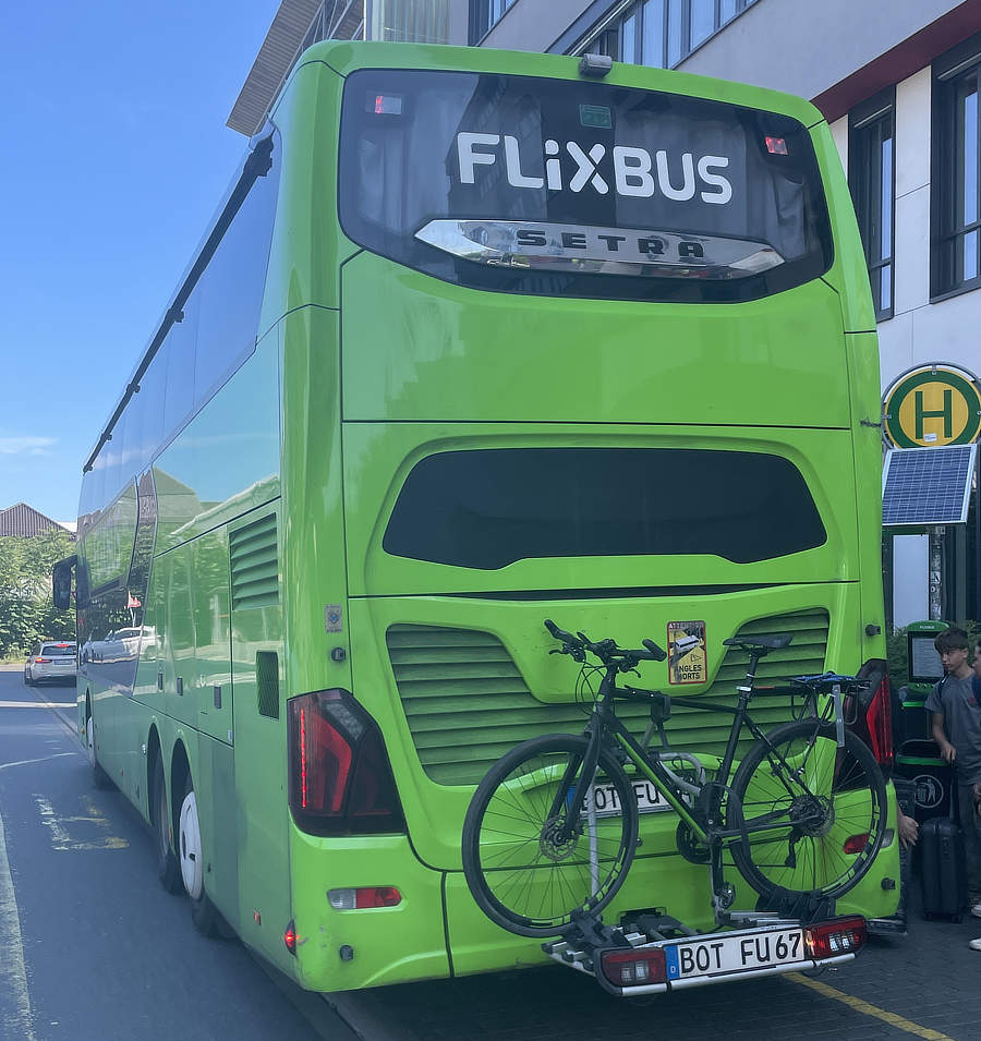 Flixbus met fiets Flixbus met fiets