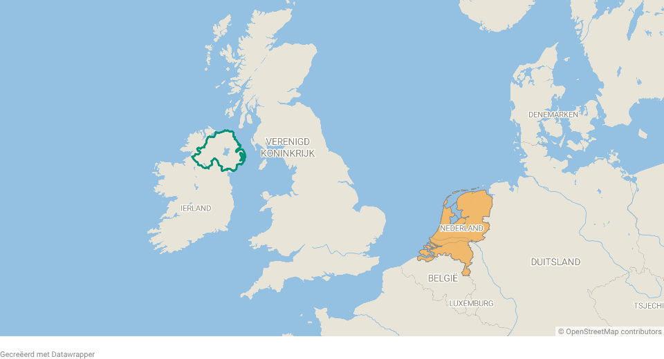 Noord-Ierland op de kaart