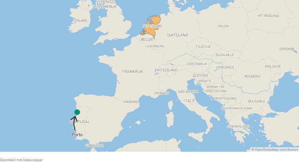 Porto op de kaart