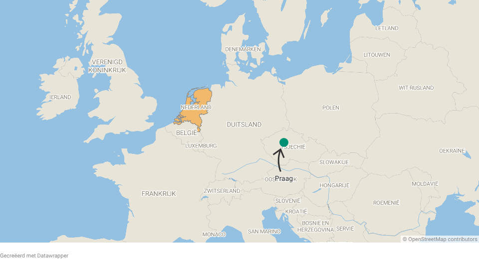 Praag op de kaart