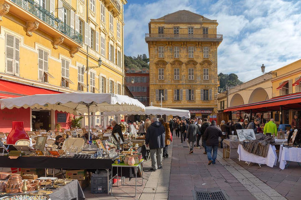 de Cours Saleya-markt Nice