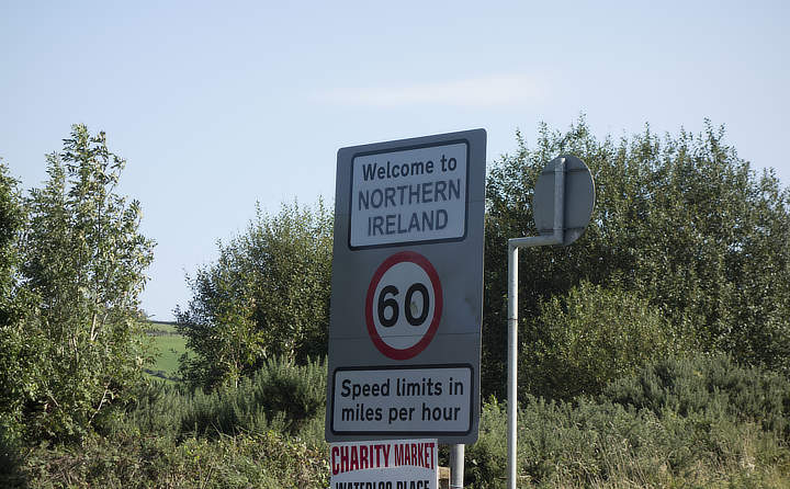 de grens Ierland Noord-Ierland