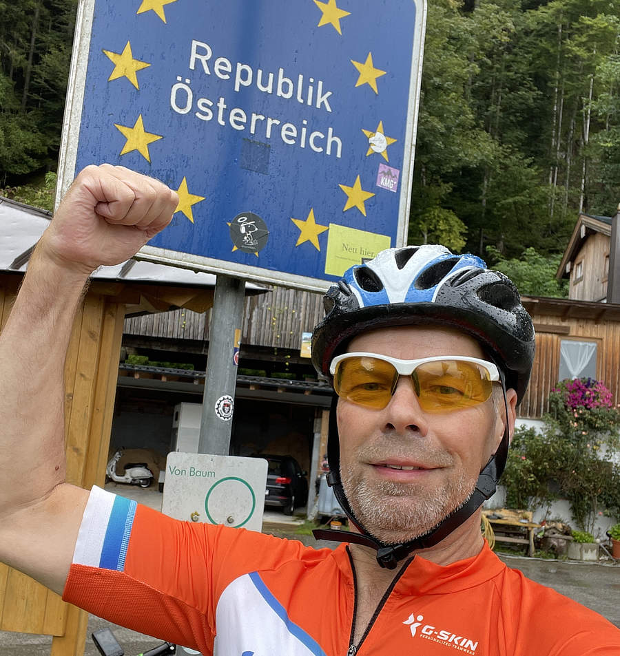 grens Duitsland Oostenrijk bij Niederaudorf