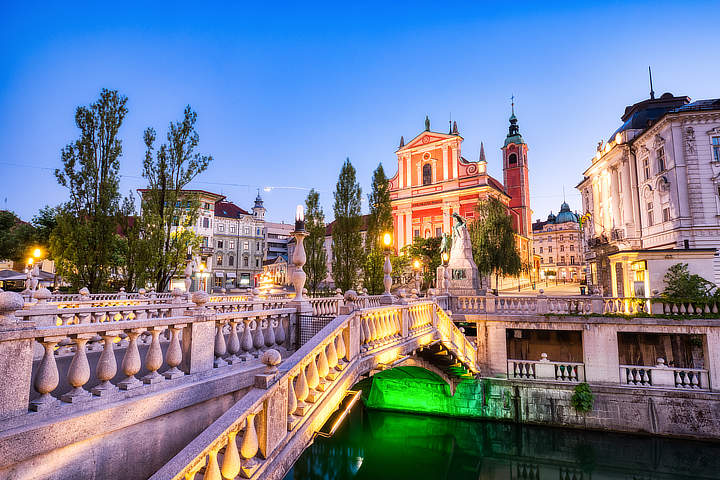 hoofdstad Ljubljana Slovenië
