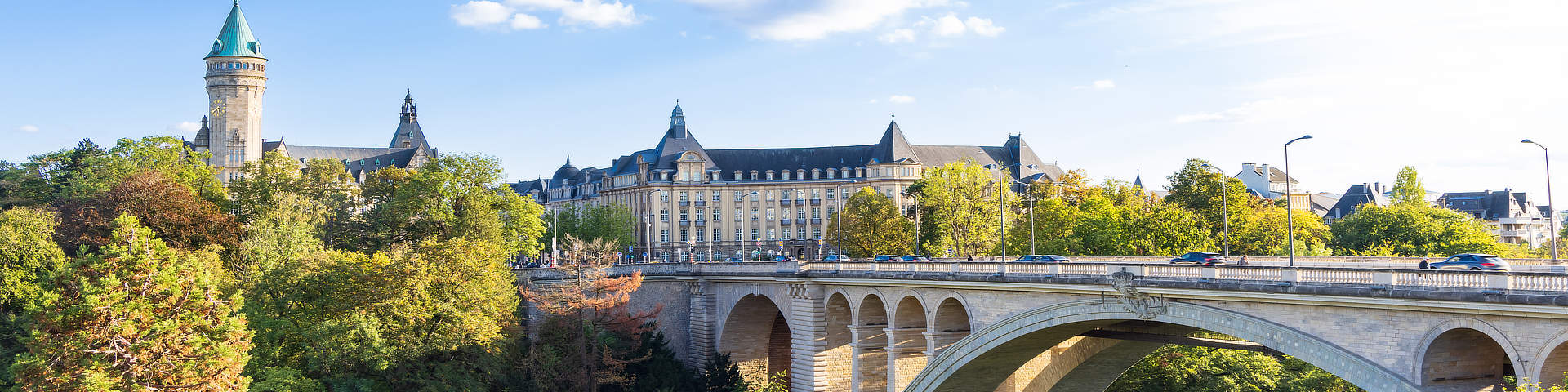 Luxemburg stad panorama