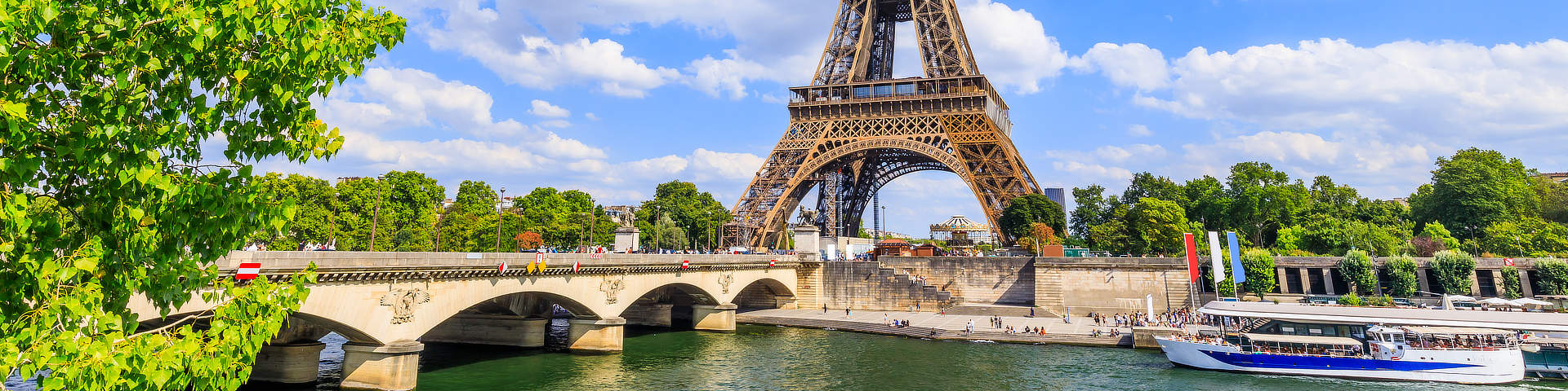 Parijs Seine Eiffeltoren