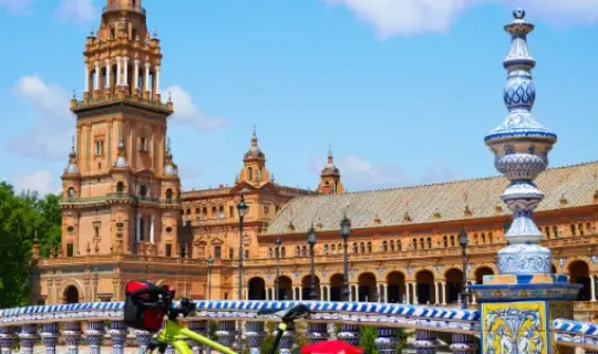 Spanje Sevilla Fietsend door Sevilla
